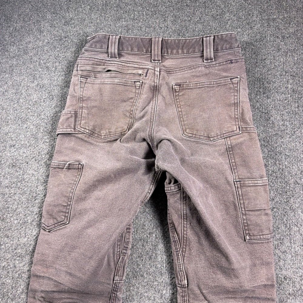 Dovetail Workwear Britt Utility Pants Womens 2x30 Plum Double Knee Distressed - Picture 10 of 16
